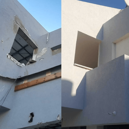 עבודות שיפוץ מבנים בגובה – צוות יואל אקסטרים בפעולה